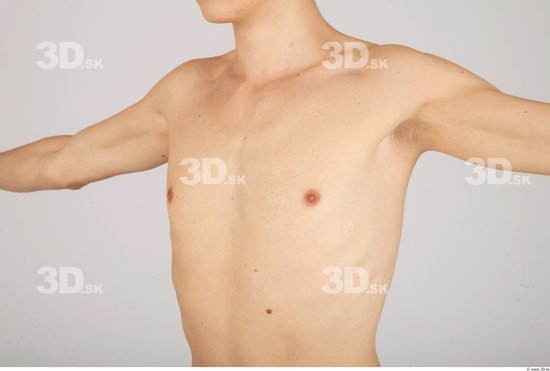 Chest Whole Body Man Nude Casual Slim Studio photo references