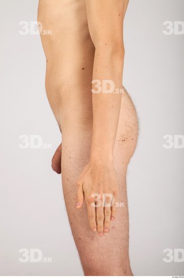 Forearm Whole Body Man Nude Casual Slim Studio photo references