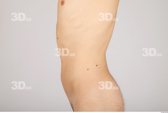 Belly Whole Body Man Nude Casual Slim Studio photo references