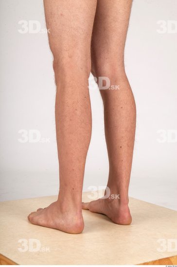 Calf Whole Body Man Nude Casual Slim Studio photo references