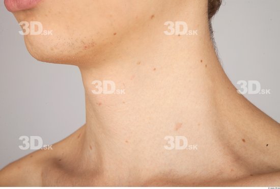 Neck Whole Body Man Nude Casual Slim Studio photo references