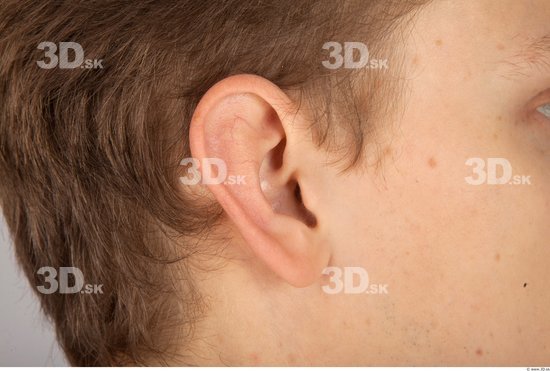 Ear Whole Body Man Casual Slim Studio photo references