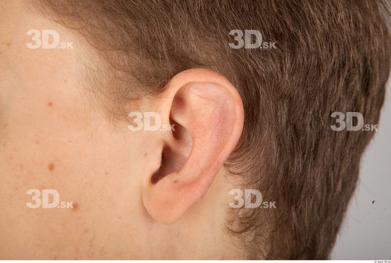 Ear Whole Body Man Casual Slim Studio photo references