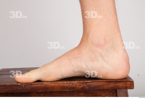 Foot Whole Body Man Nude Casual Slim Studio photo references