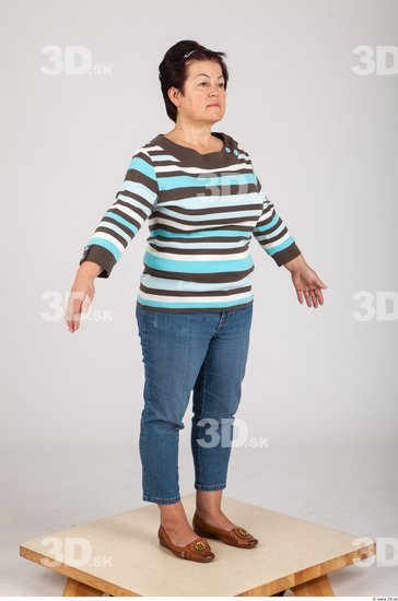 Whole Body Woman Animation references Casual Average Studio photo references