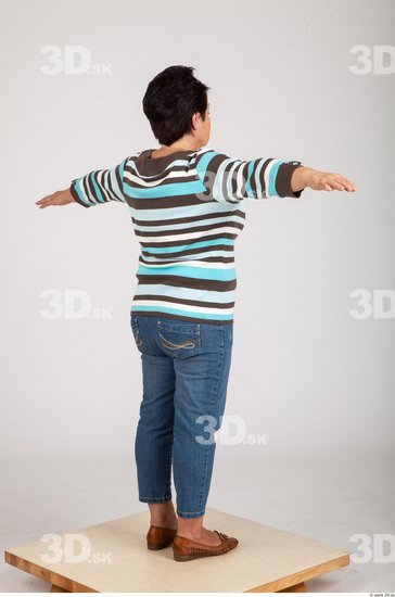 Whole Body Woman T poses Casual Average Studio photo references