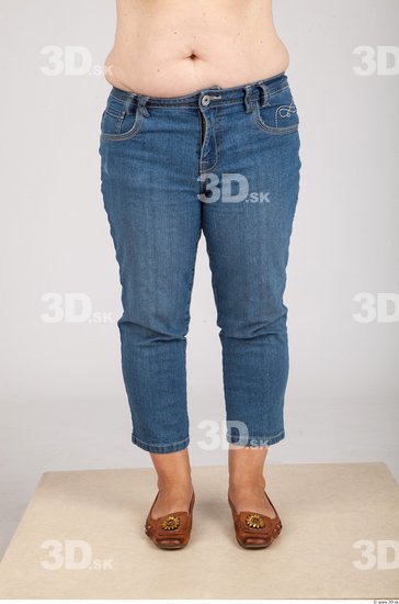 Leg Whole Body Woman Casual Jeans Average Studio photo references