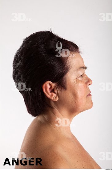 Head Emotions Woman Animation references White Average Wrinkles