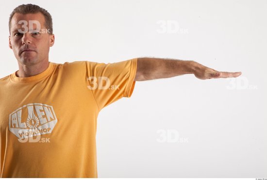 Arm Man Animation references White Casual T shirt Average