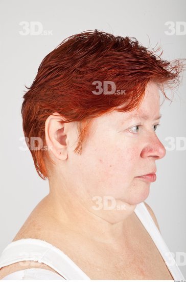 Head Woman White Average Wrinkles