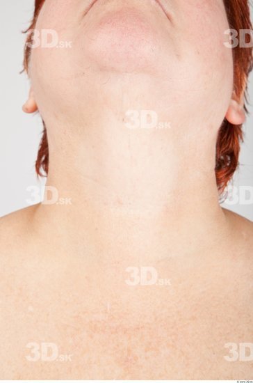 Neck Woman White Average Wrinkles