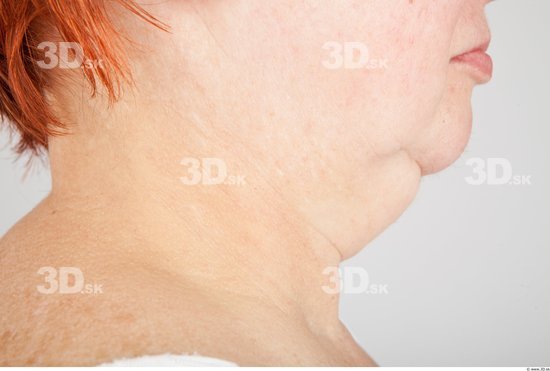 Neck Woman White Average Wrinkles