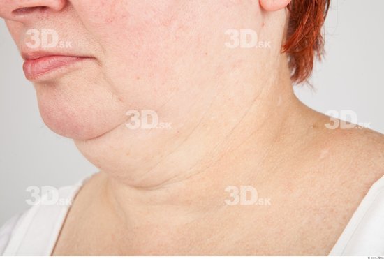 Neck Woman White Average Wrinkles