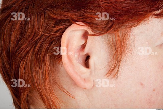 Ear Woman White Average Wrinkles