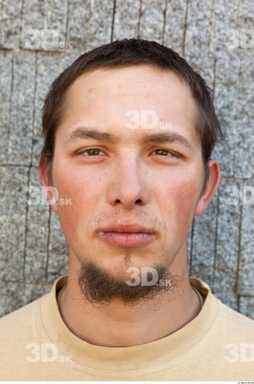 Head Man Casual Average Bearded Street photo references