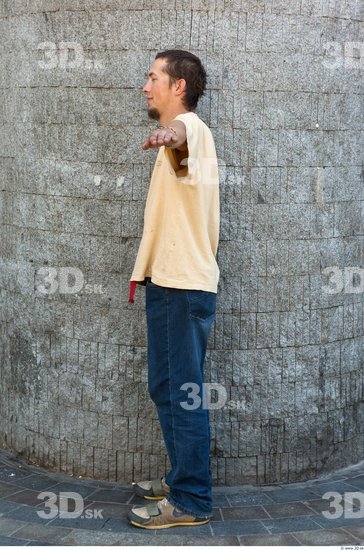 Whole Body Man T poses Casual Average Street photo references