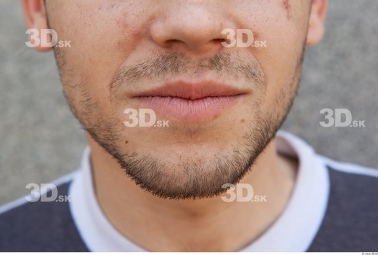 Mouth Casual Average Bearded Street photo references