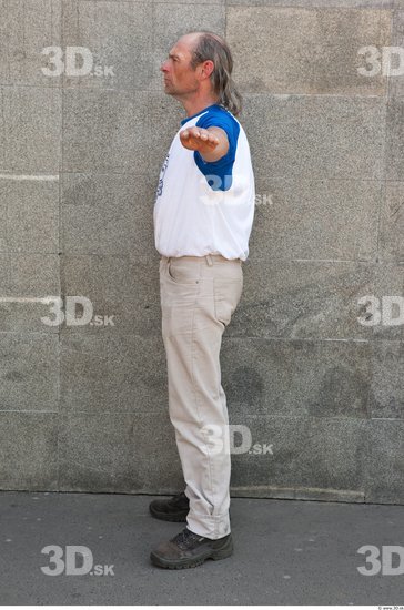 Whole Body Man T poses Casual Average Street photo references