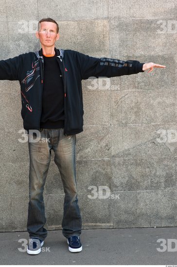 Whole Body T poses Casual Average Street photo references