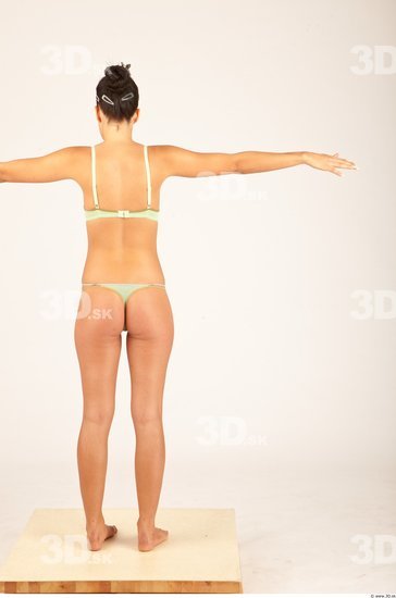 Whole Body Woman T poses Casual Underwear Slim Studio photo references