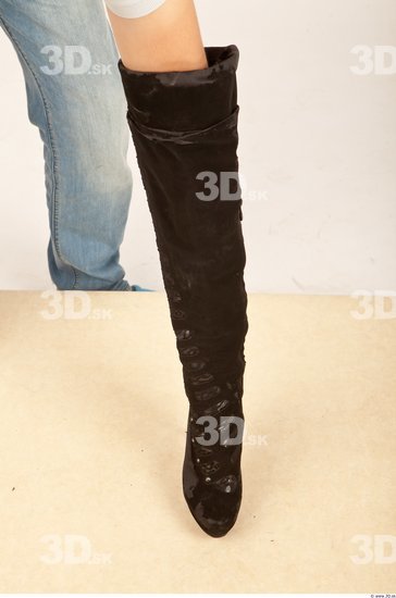 Whole Body Woman Casual Boot Slim Studio photo references