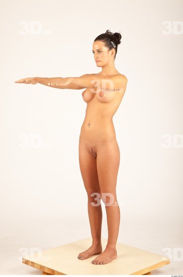 Whole Body Woman Animation references Nude Casual Slim Studio photo references