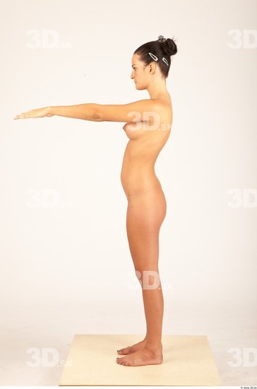 Whole Body Woman Animation references Nude Casual Slim Studio photo references