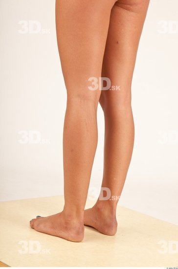 Calf Whole Body Woman Nude Casual Slim Studio photo references