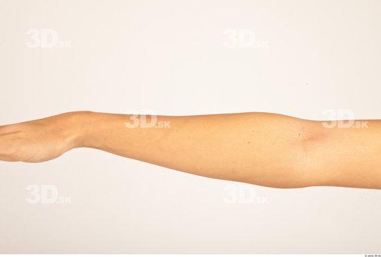 Forearm Whole Body Woman Nude Casual Slim Studio photo references