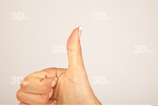 Fingers Whole Body Woman Casual Slim Studio photo references