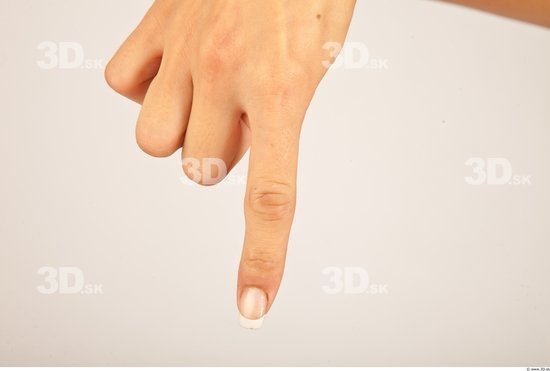 Fingers Whole Body Woman Casual Slim Studio photo references