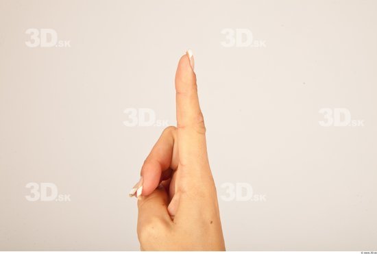 Fingers Whole Body Woman Casual Slim Studio photo references