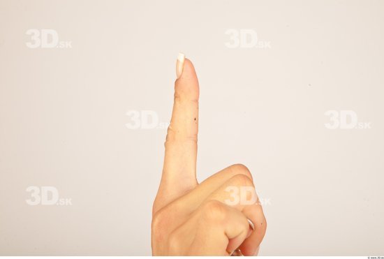 Fingers Whole Body Woman Casual Slim Studio photo references