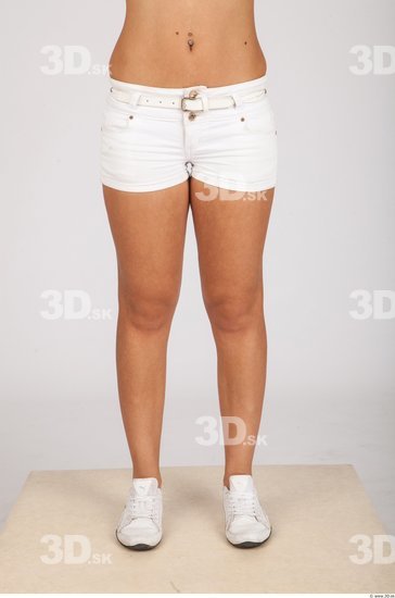 Leg Whole Body Woman Casual Shorts Average Studio photo references