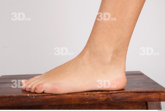 Foot Whole Body Woman Nude Casual Average Studio photo references