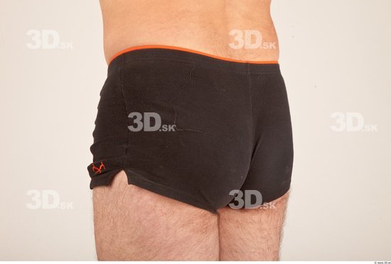 Whole Body Bottom Man Casual Underwear Shorts Average Studio photo references