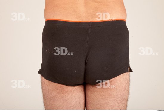 Whole Body Bottom Man Casual Underwear Shorts Average Studio photo references