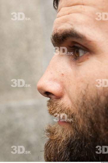 Nose Casual Average Bearded Street photo references