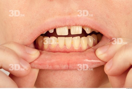 Whole Body Teeth Woman Formal Slim Studio photo references