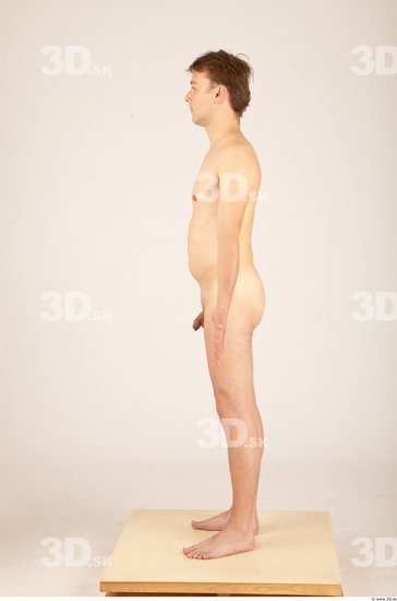 Whole Body Man Animation references Nude Casual Average Studio photo references