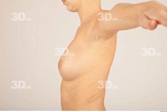 Whole Body Breast Woman Nude Casual Slim Studio photo references