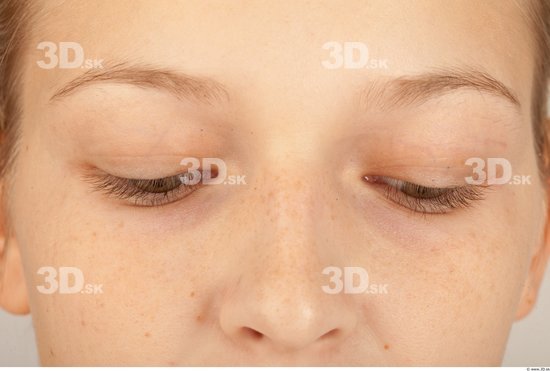 Eye Whole Body Woman Casual Slim Studio photo references