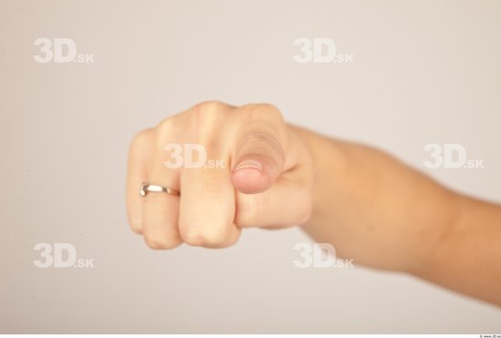 Fingers Whole Body Woman Casual Slim Studio photo references