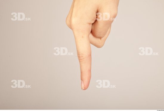 Fingers Whole Body Woman Casual Slim Studio photo references