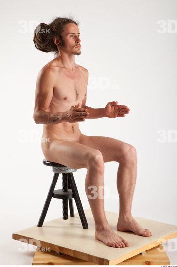 Whole Body Man Artistic poses White Nude Slim