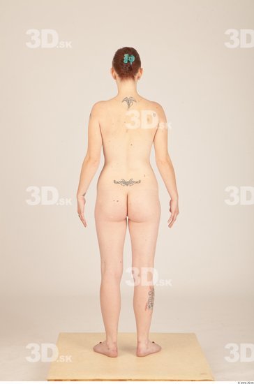 Whole Body Woman Animation references Tattoo Nude Casual Slim Studio photo references