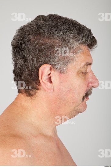 Head Man White Average Wrinkles Male Studio Poses