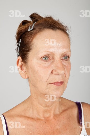 Head Woman White Average Wrinkles Female Studio Poses