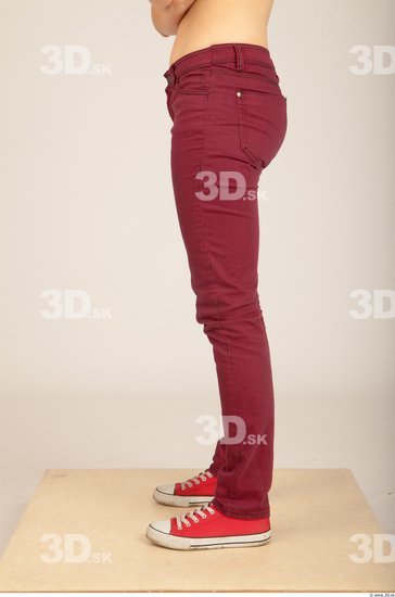 Leg Whole Body Woman Casual Formal Jeans Slim Studio photo references