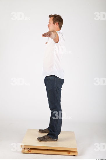 Whole Body Man T poses Casual Average Studio photo references